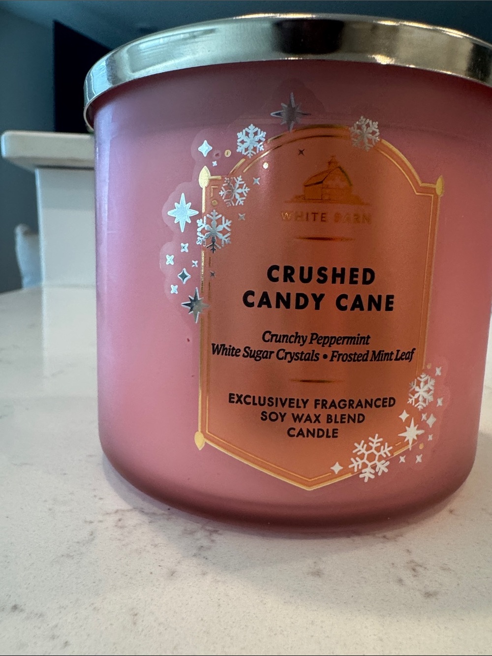 White Barn Candle, Crushed Candy Cane